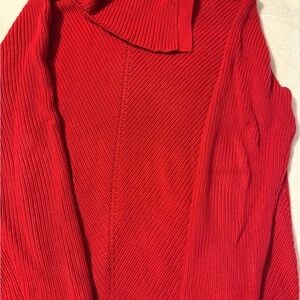 Talbots Vibrant Red Cowl Neck Sweater